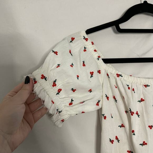 NWT Bec & Bridge Cherry Pie Short Sleeve Mini Dress Size 6 - Picture 9 of 9